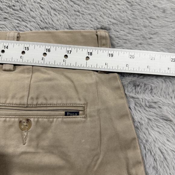 Polo Ralph Lauren Pants Mens 38x32 Khaki Classic Fit Chinos Casual Dress Cotton - Picture 8 of 10